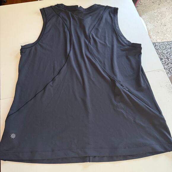 Athleta Sunchaser Black Tank Top Camisole Size L | Stretch Athletic Layer - Picture 4 of 8